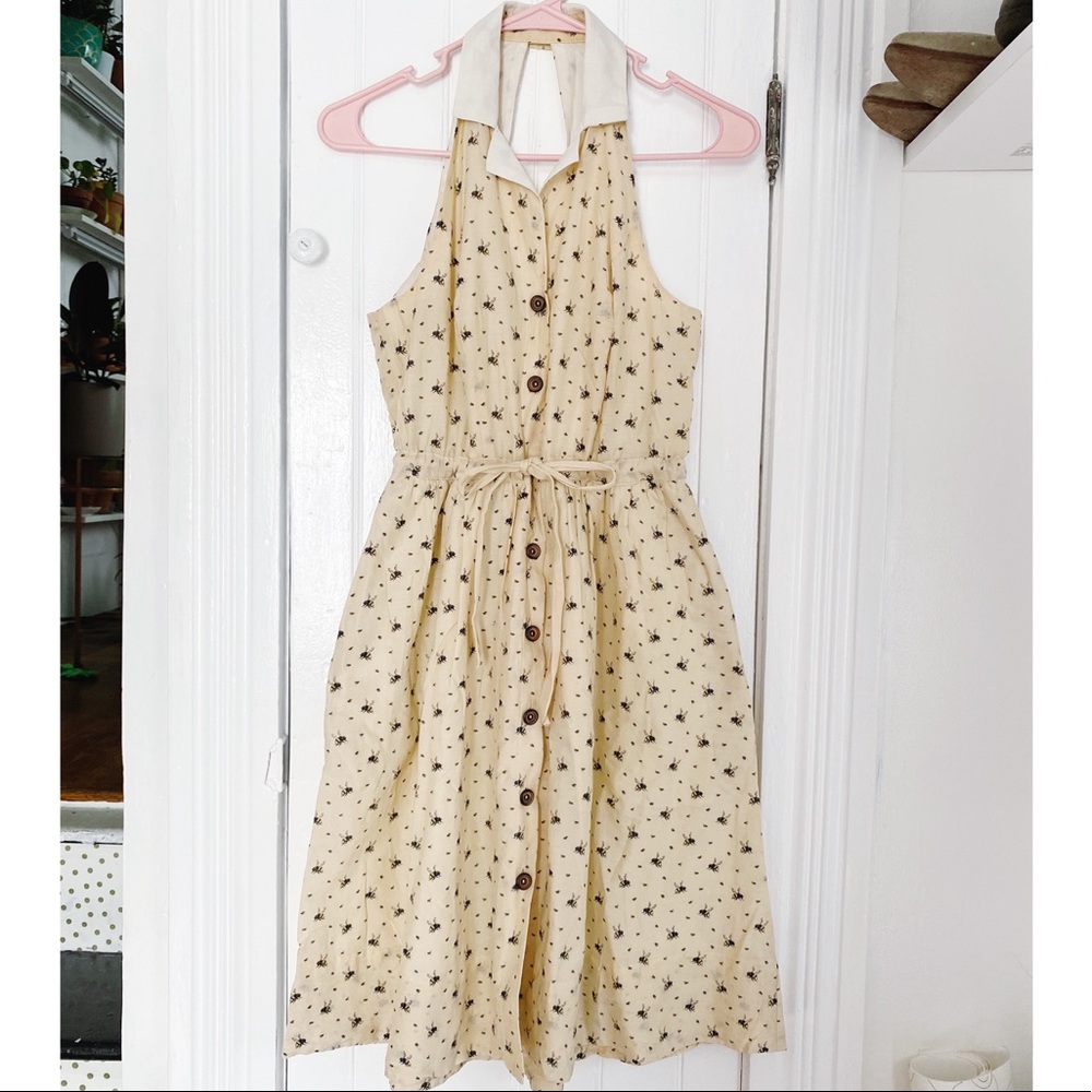Anthropologie Bee Print Dress